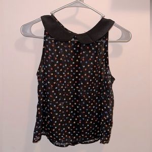 Forever21 sheer black top | SMALL